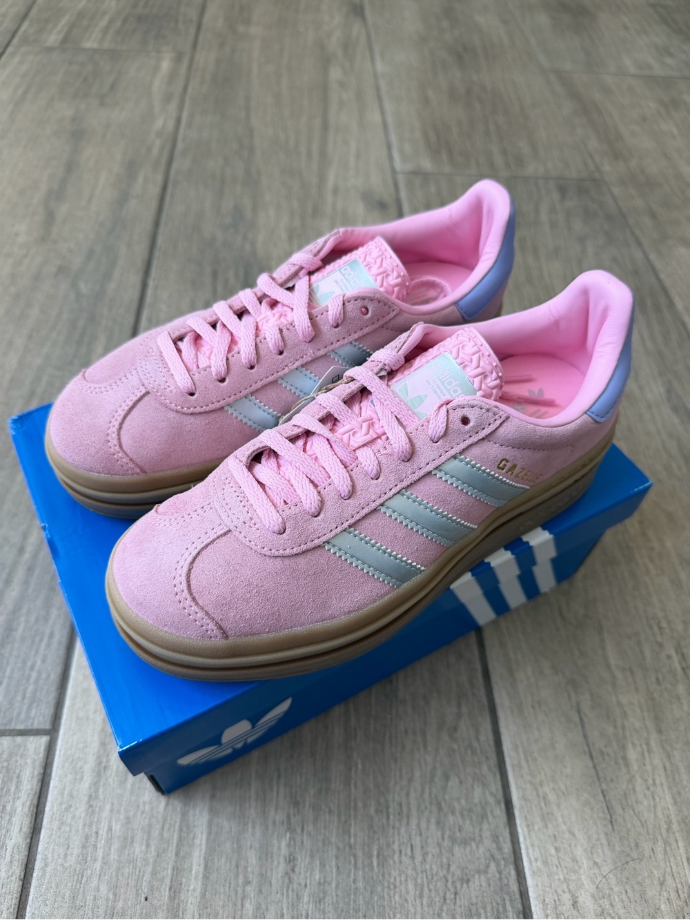 adidas Pink Kids Sneakers with Gum Sole